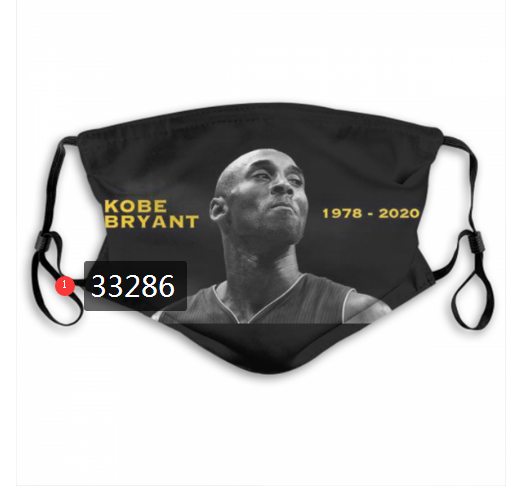2021 NBA Los Angeles Lakers #24 kobe bryant 33286 Dust mask with filter->nba dust mask->Sports Accessory
